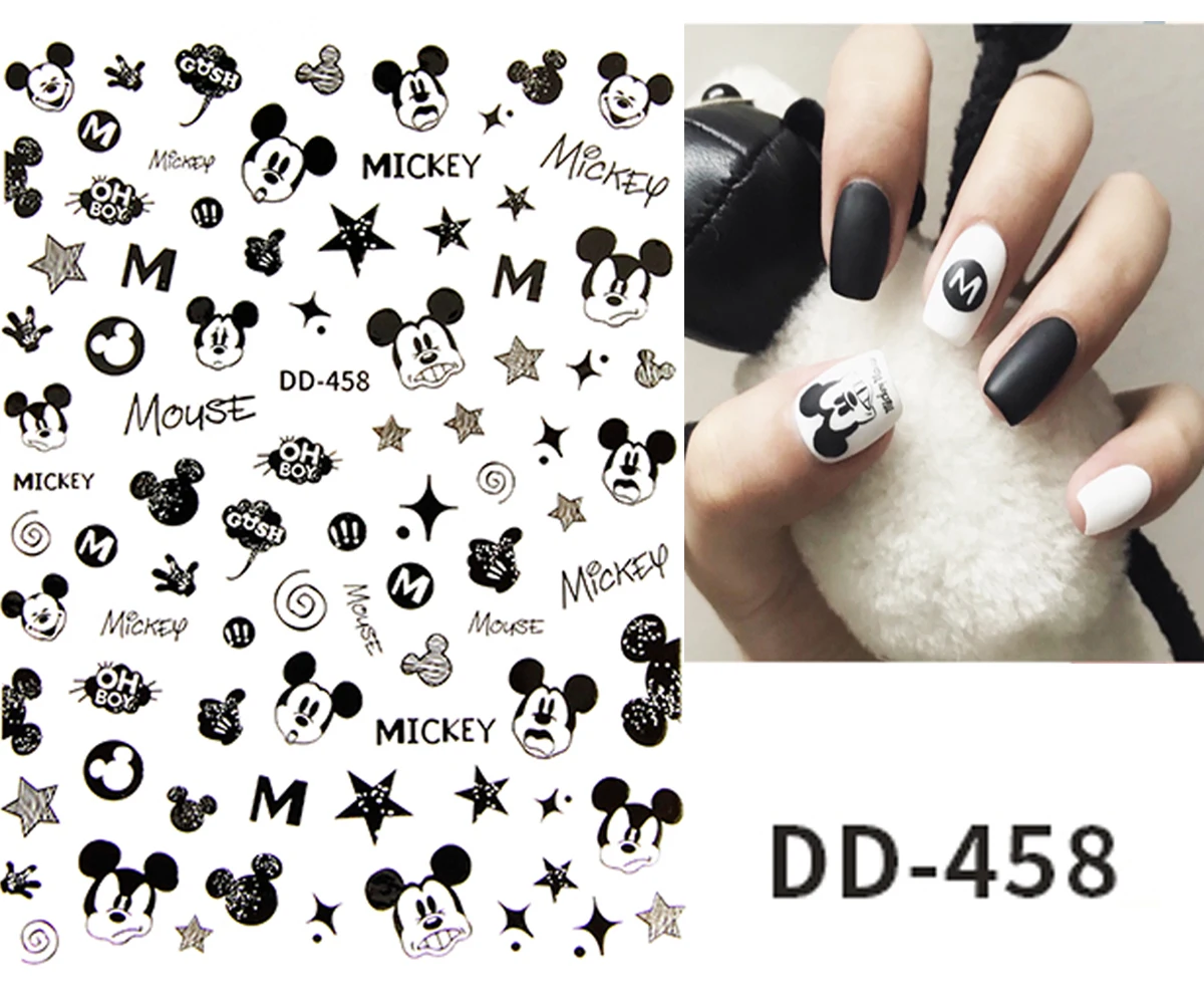 Cute Black and White Mickey 3D Nail Stickers Nail Art Accessories Cartoon Bear Donald Duck Anime Stickers Nail Art Supplies
Cute Black and White Mickey 3D Nail Stickers Nail Art Accessories Cartoon Bear Donald Duck Anime Stickers Nail Art Supplies