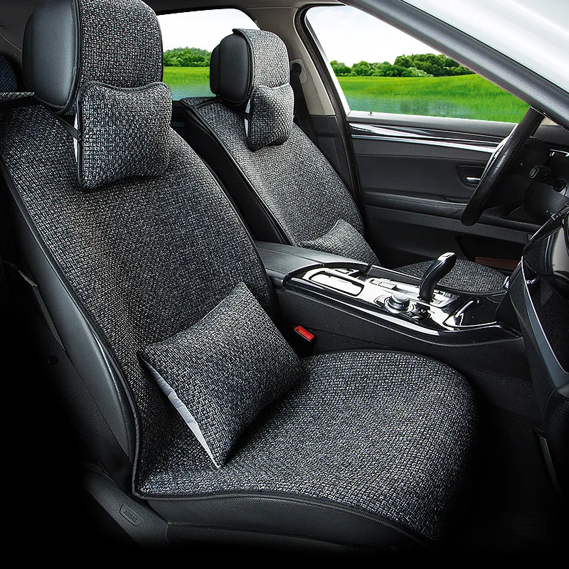 

FLAX Car Seat Covers For Mercedes Benz W203 W204 W205 W211 W177 W212 GLC Vito Auto Cushion Accessory накидки на сидения авто