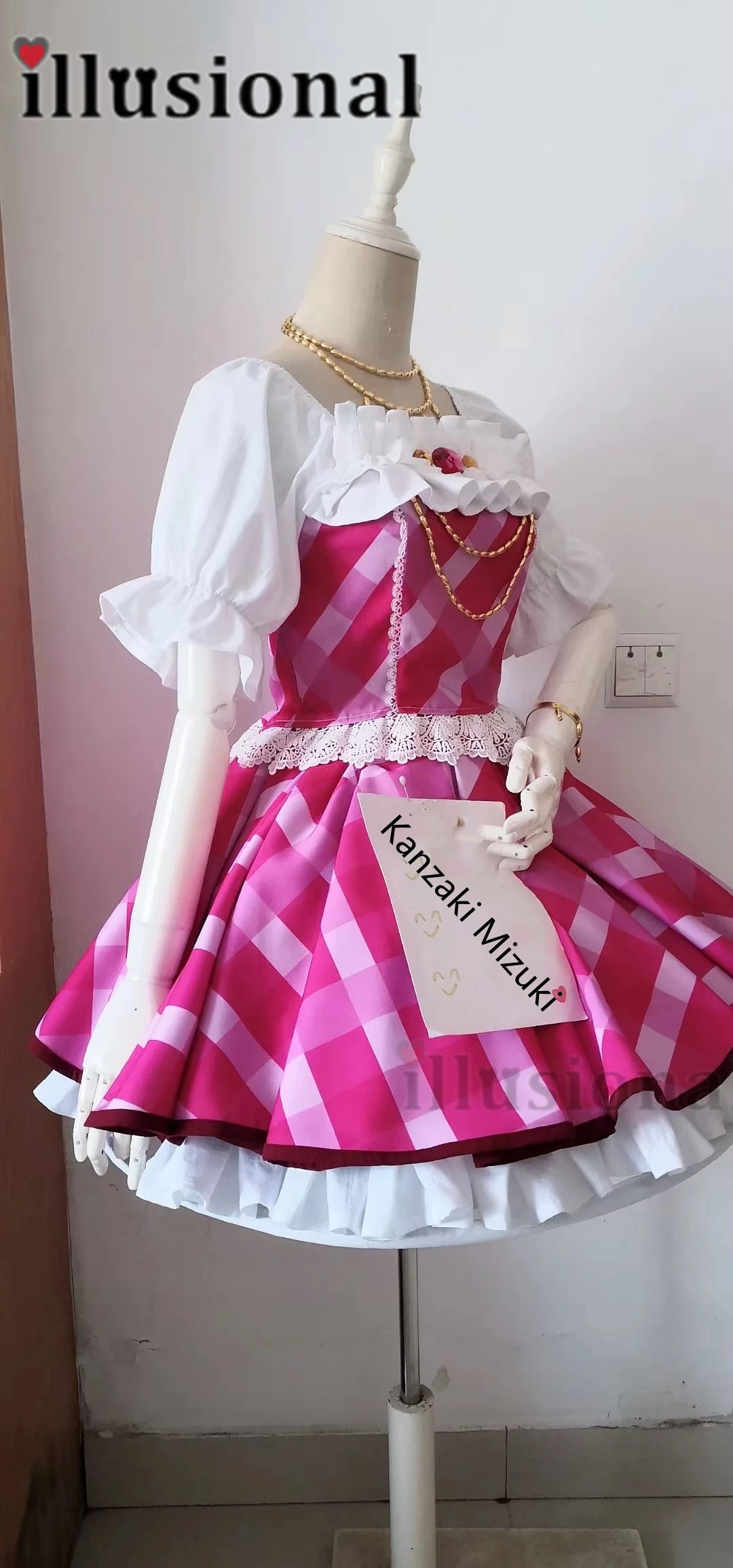 Иллюзионный изготовленный на заказ размер Aikatsu! Серия Kanzaki Mizuki Косплей Костюм женское платье
Иллюзионный изготовленный на заказ размер Aikatsu! Серия Kanzaki Mizuki Косплей Костюм женское платье