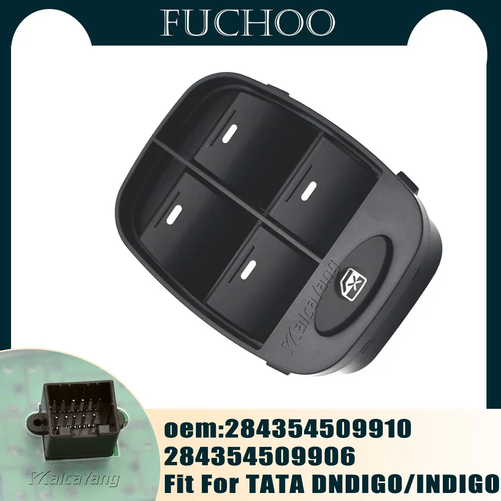 

Hight Quality Fit For TATA DNDIGO/INDIGO 10 Pins Electric Control Power Master Window Switch Button 284354509910 284354509906
