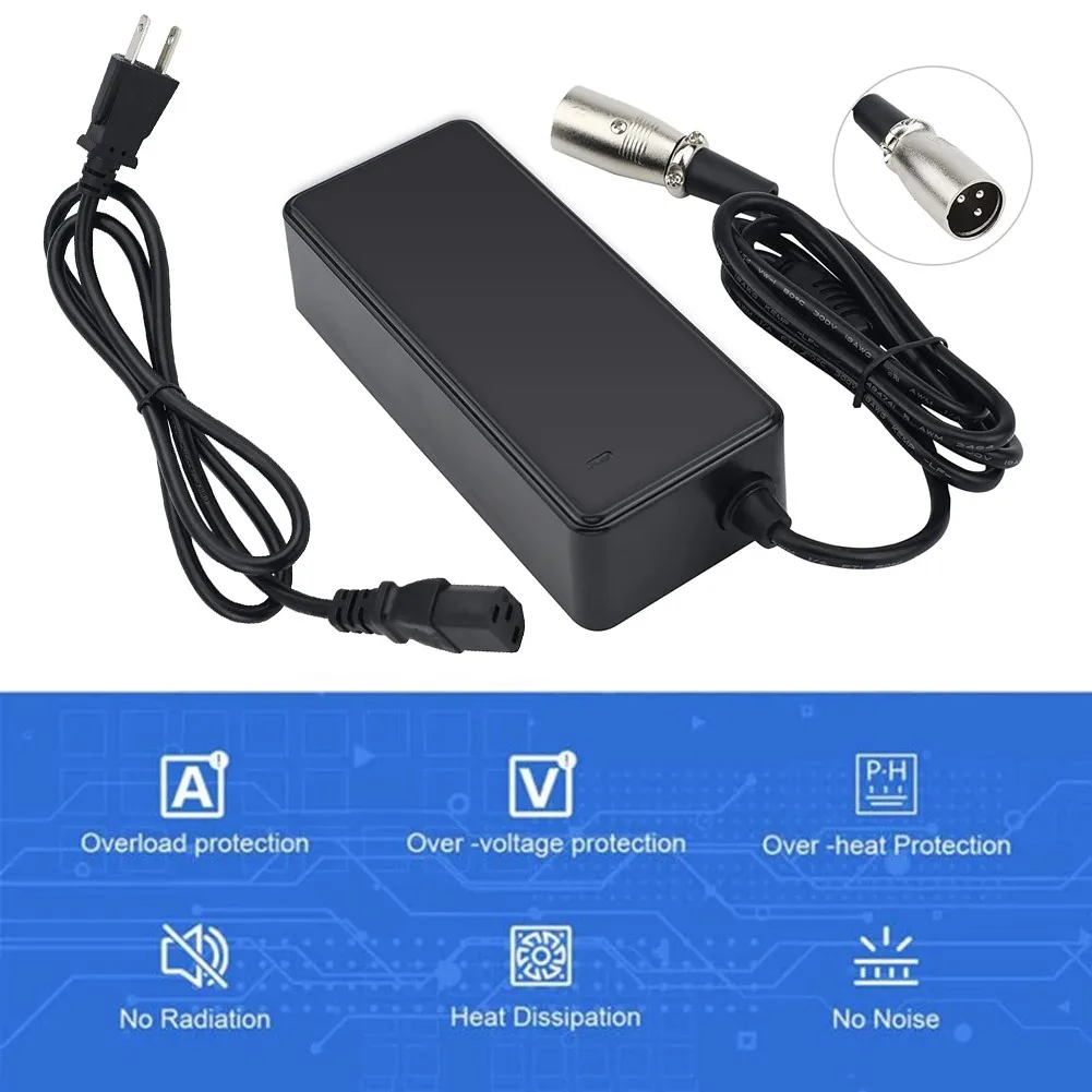 Lighting Parts Power Adapter 100-240V AC 42V 2A Output 84W Power Max Security Protection For 36V Li-ion Battery
Lighting Parts Power Adapter 100-240V AC 42V 2A Output 84W Power Max Security Protection For 36V Li-ion Battery