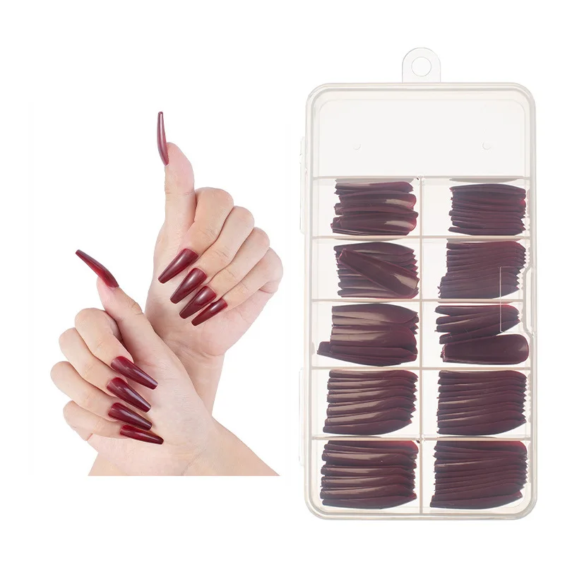 100 Pieces of Transparent Candy Color Long T-shaped Wearable Full Cover Ballet Press on Nails Coffin Fake Nails
100 Pieces of Transparent Candy Color Long T-shaped Wearable Full Cover Ballet Press on Nails Coffin Fake Nails