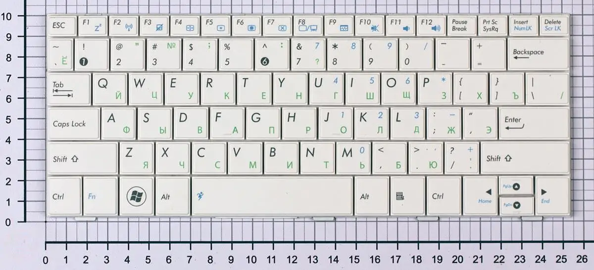 Клавиатура для Asus EEE PC 1005PX Русская Белая | Компьютеры и офис