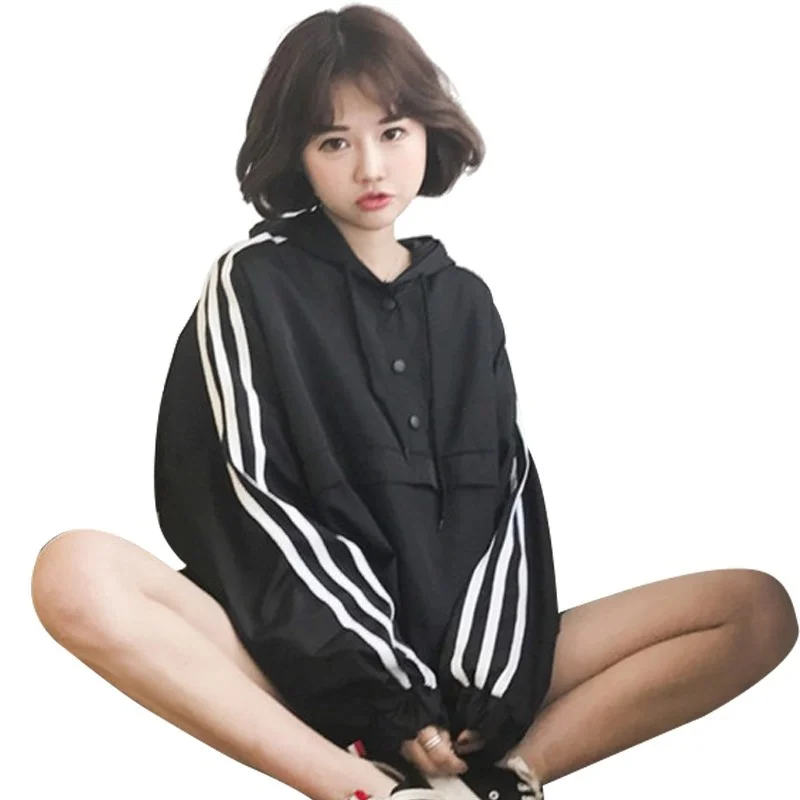 size Large Summer Women's Long sleeves Protection Clothing New Striped Hooded Jacket Casual Female Loose Coat C 245
size Large Summer Women's Long sleeves Protection Clothing New Striped Hooded Jacket Casual Female Loose Coat C 245