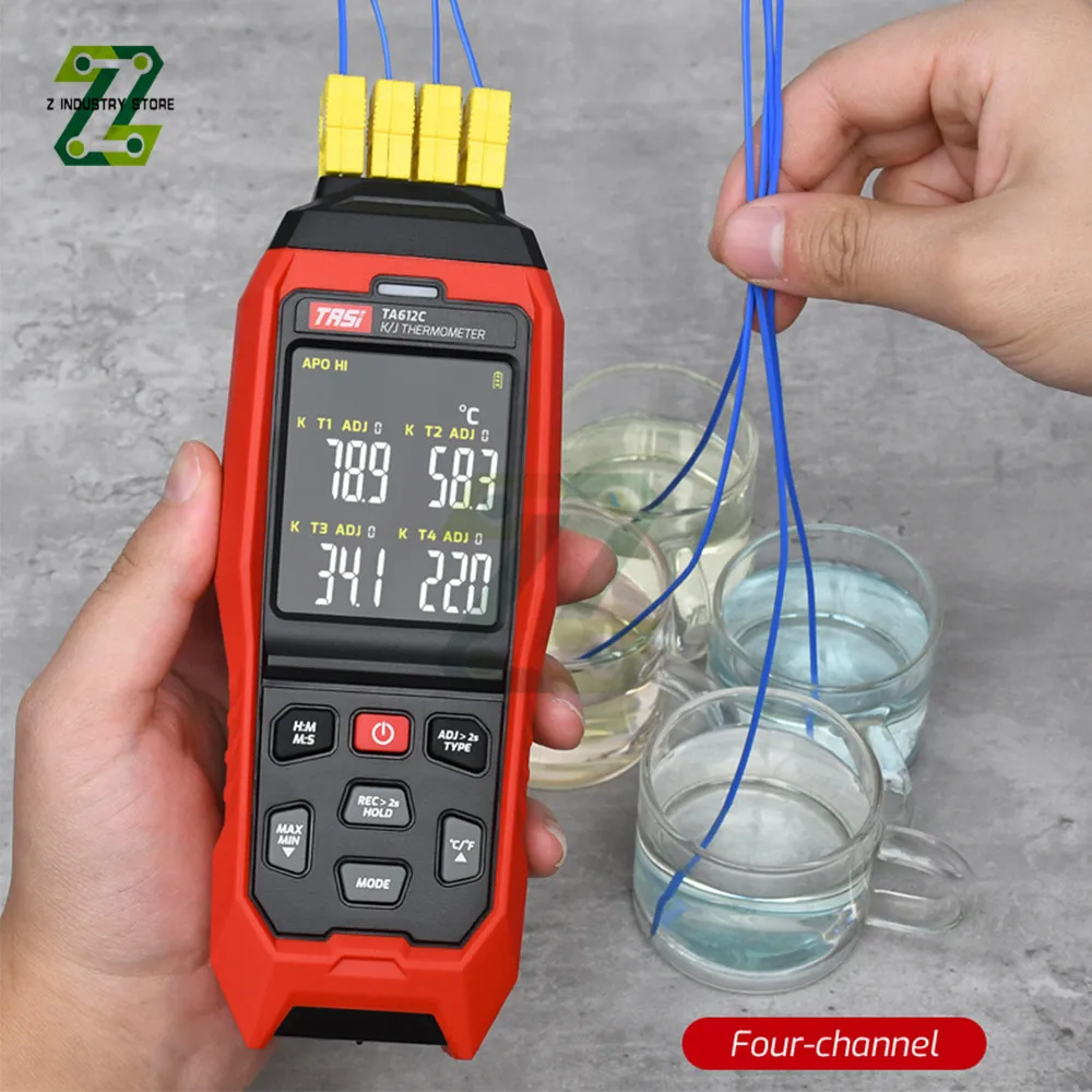 TA612A/B/C Digital Thermocouple Thermometer Contact Temperature Tester LCD Screen Display K Type Thermometer C/ F Measuring
TA612A/B/C Digital Thermocouple Thermometer Contact Temperature Tester LCD Screen Display K Type Thermometer C/ F Measuring