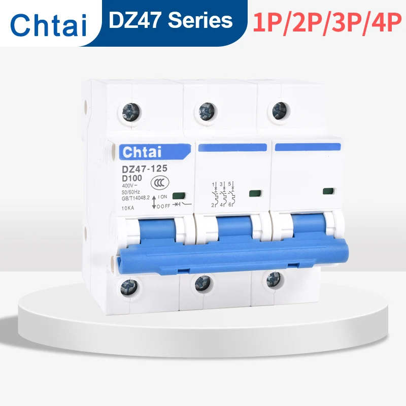 .Chtai DZ47-125 MCB 1-4Poles 63 80 100 125a four phases air switch AC 230/400V 63-125amp din rail C type mini circuit breaker
.Chtai DZ47-125 MCB 1-4Poles 63 80 100 125a four phases air switch AC 230/400V 63-125amp din rail C type mini circuit breaker