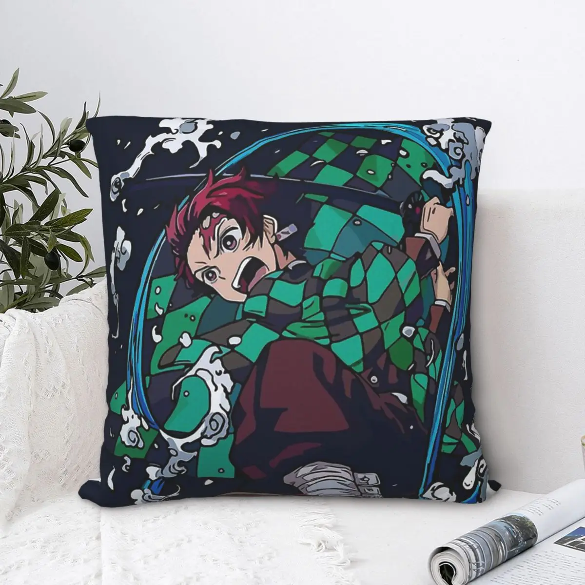 Tanjiro Kamado Throw Pillow Case Demon Slayer Kimetsu No Yaiba Anime Backpack Cushions Covers DIY Printed Washable Home Decor
Tanjiro Kamado Throw Pillow Case Demon Slayer Kimetsu No Yaiba Anime Backpack Cushions Covers DIY Printed Washable Home Decor
