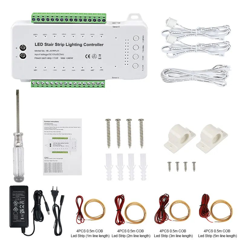 Контроллер освещения для лестницы, с движущимся эффектом
Контроллер освещения для лестницы, с движущимся эффектом