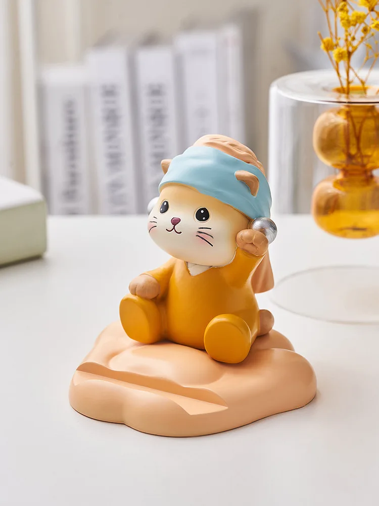 Kawaii Decorative Ornaments Girls Cute Cat Figurines Miniatures Ins Desktop Mobile Phone Bracket Office Desktop Accessories Gift
Kawaii Decorative Ornaments Girls Cute Cat Figurines Miniatures Ins Desktop Mobile Phone Bracket Office Desktop Accessories Gift