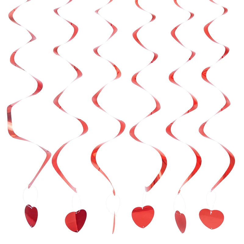 6/12pcs Red Heart Shaped Spiral Flag Wedding Valentine's Day Confession Love Heart Wall Decoration DIY Home Party Scene Layout
6/12pcs Red Heart Shaped Spiral Flag Wedding Valentine's Day Confession Love Heart Wall Decoration DIY Home Party Scene Layout
