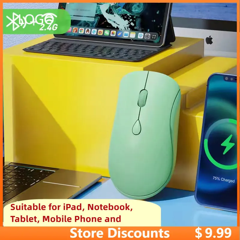 Rechargeable Wireless Bluetooth Mouse 2.4G USB Dual Mode Silent Mouse for iPad Tablet Laptop Phone PC Macbook Gaming Mouse Gamer
Rechargeable Wireless Bluetooth Mouse 2.4G USB Dual Mode Silent Mouse for iPad Tablet Laptop Phone PC Macbook Gaming Mouse Gamer