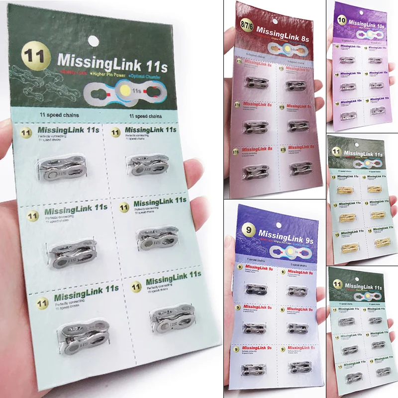 6Pairs Bicycle Chain Buckle 6/7/8/9/10/11 Speed Universal Quick Link Road Bike Chain Buckle Disassembly Tools Bicicleta
6Pairs Bicycle Chain Buckle 6/7/8/9/10/11 Speed Universal Quick Link Road Bike Chain Buckle Disassembly Tools Bicicleta