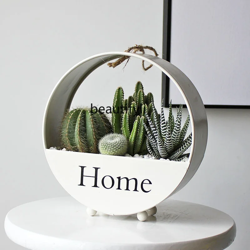 zqNordic Style Succulent Plant Cactus Combined Green Plants Iron Sheet Radiation-Proof Indoor Greenery
zqNordic Style Succulent Plant Cactus Combined Green Plants Iron Sheet Radiation-Proof Indoor Greenery