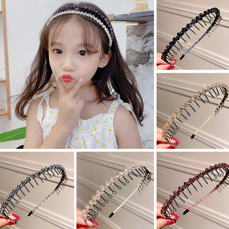 Fashion Simple Headdress Solid Color Crystal Hair Comb Hairbands Headband Hair Hoop Bezel With Teeth Hair Accessories For Women
Fashion Simple Headdress Solid Color Crystal Hair Comb Hairbands Headband Hair Hoop Bezel With Teeth Hair Accessories For Women