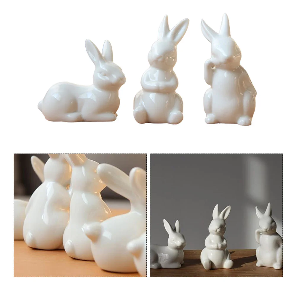 Bunny Easter Rabbit Ceramic Figurines Figurine Decor Statue Desktop White Decoration Sculpture Decorations Home Adornment
Bunny Easter Rabbit Ceramic Figurines Figurine Decor Statue Desktop White Decoration Sculpture Decorations Home Adornment