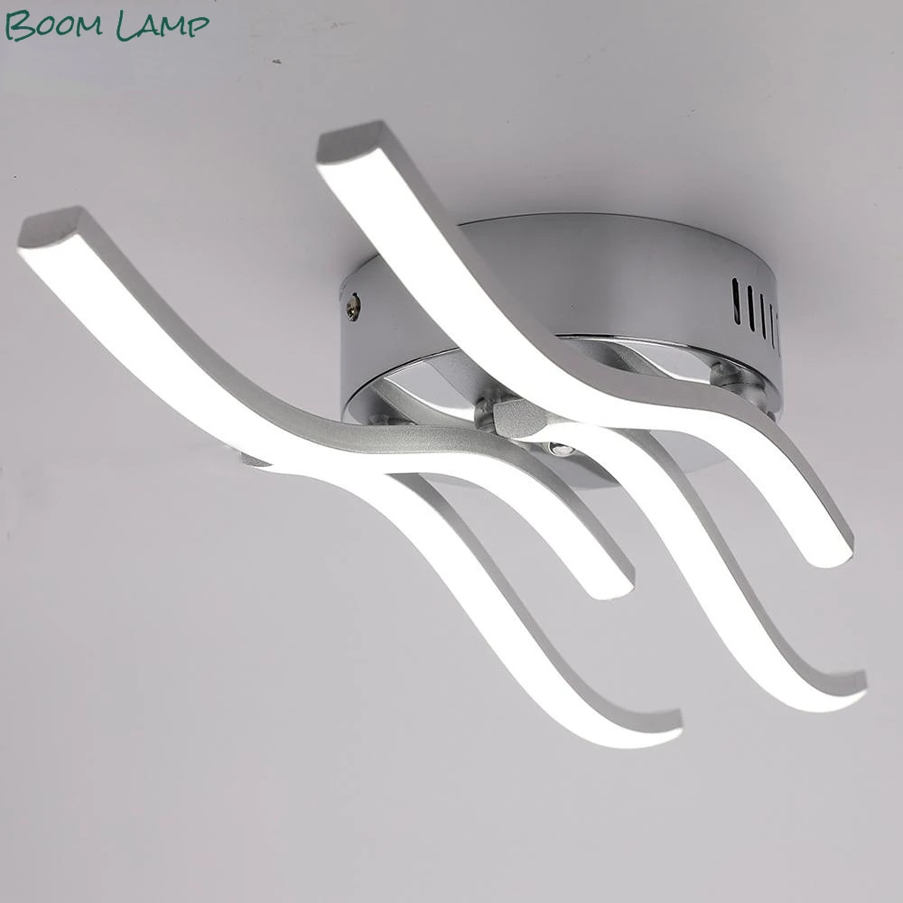 LED Ceiling Light Modern Ceiling Lamp AC85-265VCurved Design 2/3/4 Lights 24W 12W 18W for Bar Restaurant Bedroom Living Room
LED Ceiling Light Modern Ceiling Lamp AC85-265VCurved Design 2/3/4 Lights 24W 12W 18W for Bar Restaurant Bedroom Living Room