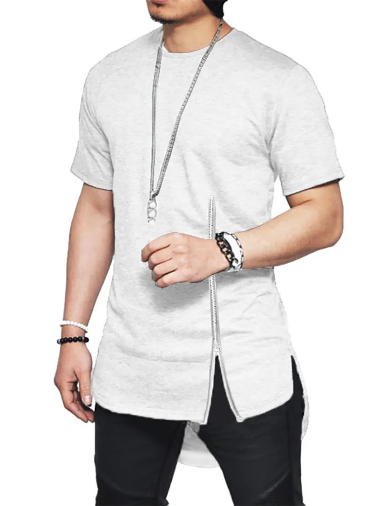 Mens Loose Short Sleeve Tee Tops Casual Round Neck Slim Fit T-shirt 2022 Summer Solid Color Shirt Top Mid-Length Male Tee Shirts
Mens Loose Short Sleeve Tee Tops Casual Round Neck Slim Fit T-shirt 2022 Summer Solid Color Shirt Top Mid-Length Male Tee Shirts
