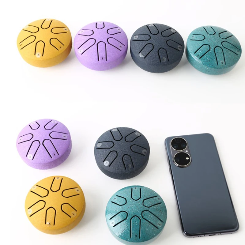 Mini Ethereal Drum 3 Inch 6 Tone Gift Ethereal Drum for Beginner Steel Tongue Drum Percussion Instrument Kids Educational Toy 1X
Mini Ethereal Drum 3 Inch 6 Tone Gift Ethereal Drum for Beginner Steel Tongue Drum Percussion Instrument Kids Educational Toy 1X