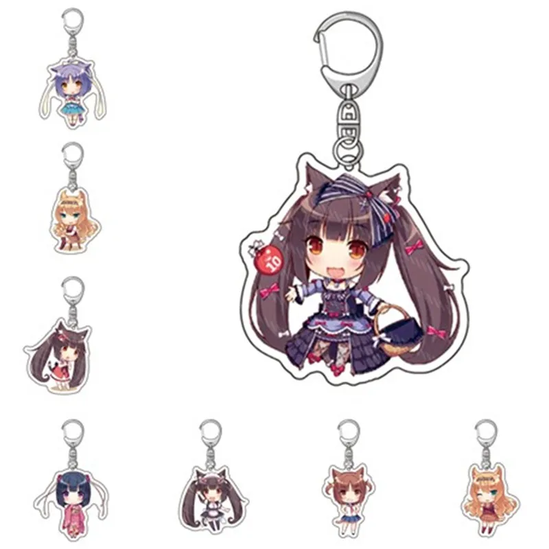 NEKOPARA Keychain Double Sided Acrylic Key Chain Chocola Vanilla Pendant Anime Accessories Cartoon Key Ring
NEKOPARA Keychain Double Sided Acrylic Key Chain Chocola Vanilla Pendant Anime Accessories Cartoon Key Ring
