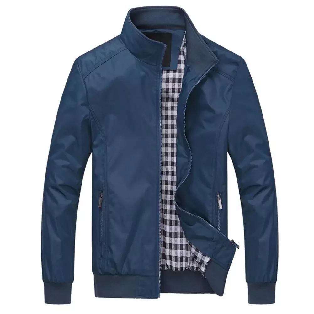 New2022 Winter/Autumn Men's Jacket Solid Color Zipper Pockets Stand Collar Simple All Match Spring Jacket for Daily Wear
New2022 Winter/Autumn Men's Jacket Solid Color Zipper Pockets Stand Collar Simple All Match Spring Jacket for Daily Wear