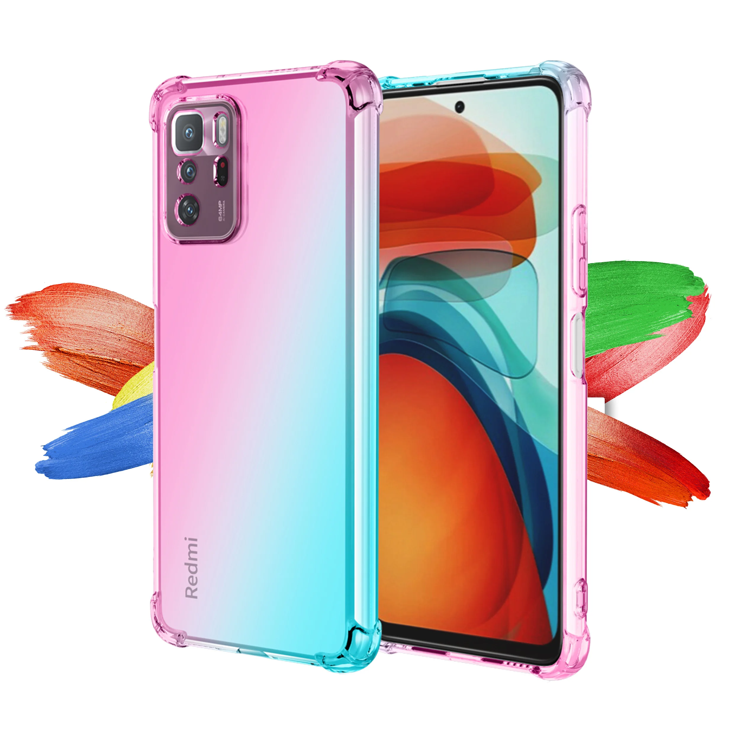 Phone Case for Xiaomi Redmi Note 10 Lite Note 10 Pro Max Note 10S Note 10T,Hybrid Cute Gradient Soft TPU Shock Absorption Cover
Phone Case for Xiaomi Redmi Note 10 Lite Note 10 Pro Max Note 10S Note 10T,Hybrid Cute Gradient Soft TPU Shock Absorption Cover