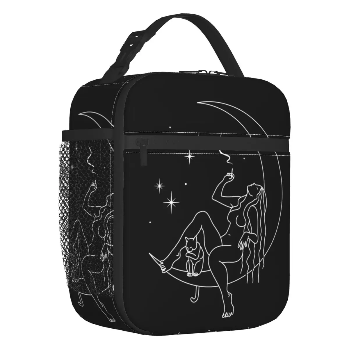 Wiccan Witch с котом Курение на Полумесяце Лунная изолированная сумка для ланча для женщин Хэллоуин охладитель термальный ланч-тоут пляжная дорожная сумка
Wiccan Witch с котом Курение на Полумесяце Лунная изолированная сумка для ланча для женщин Хэллоуин охладитель термальный ланч-тоут пляжная дорожная сумка