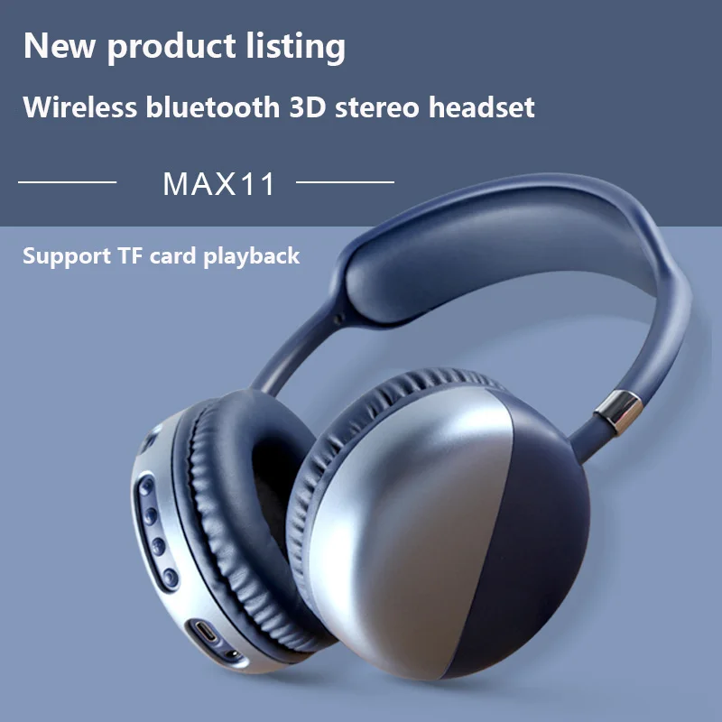New product AKZ-MAX11 Head-mounted wireless bluetooth headset with mic stereo bass music gaming headset supports TF card
New product AKZ-MAX11 Head-mounted wireless bluetooth headset with mic stereo bass music gaming headset supports TF card