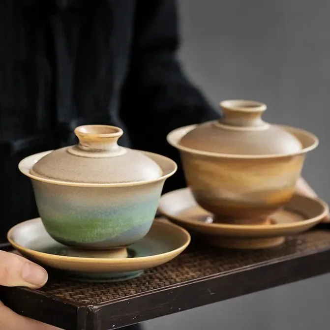 Kiln Change Ceramic Tea Tureen 130ml Master Teacup Travel Portable Gaiwan Handmade Tea Bowl Home Tea Set Drinkware
Kiln Change Ceramic Tea Tureen 130ml Master Teacup Travel Portable Gaiwan Handmade Tea Bowl Home Tea Set Drinkware