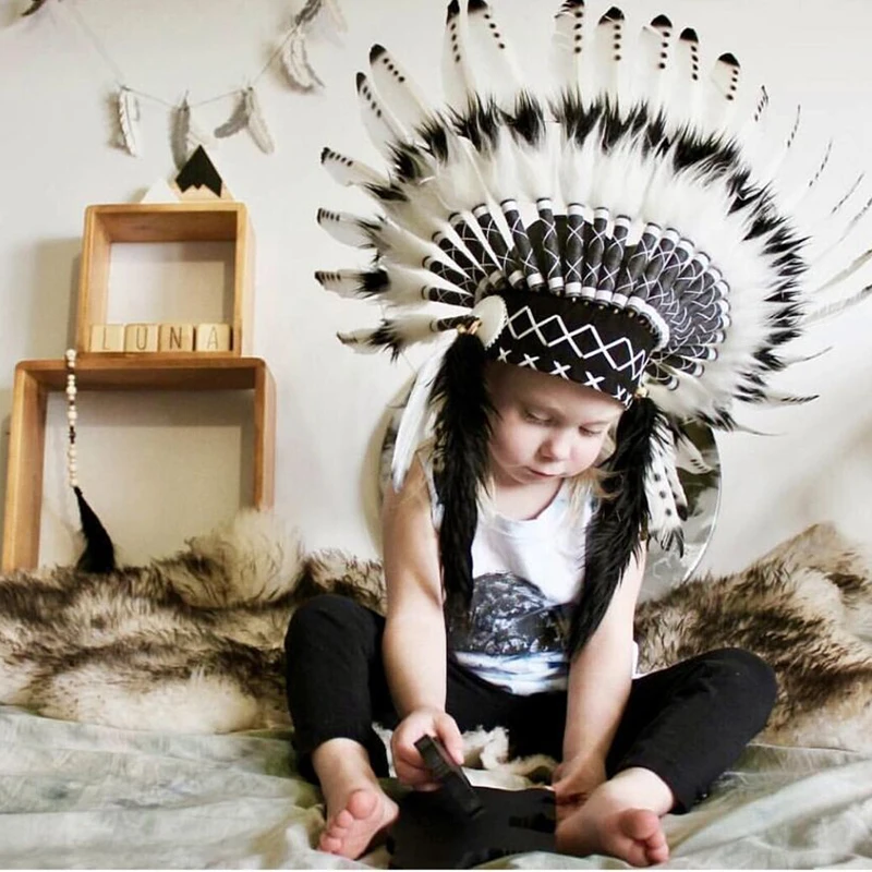 Indian Feather Headdress Handmade Feather Headpiece Headdress Halloween Natural Adjust Feather Hat Costumes Carnival Cosplay
Indian Feather Headdress Handmade Feather Headpiece Headdress Halloween Natural Adjust Feather Hat Costumes Carnival Cosplay