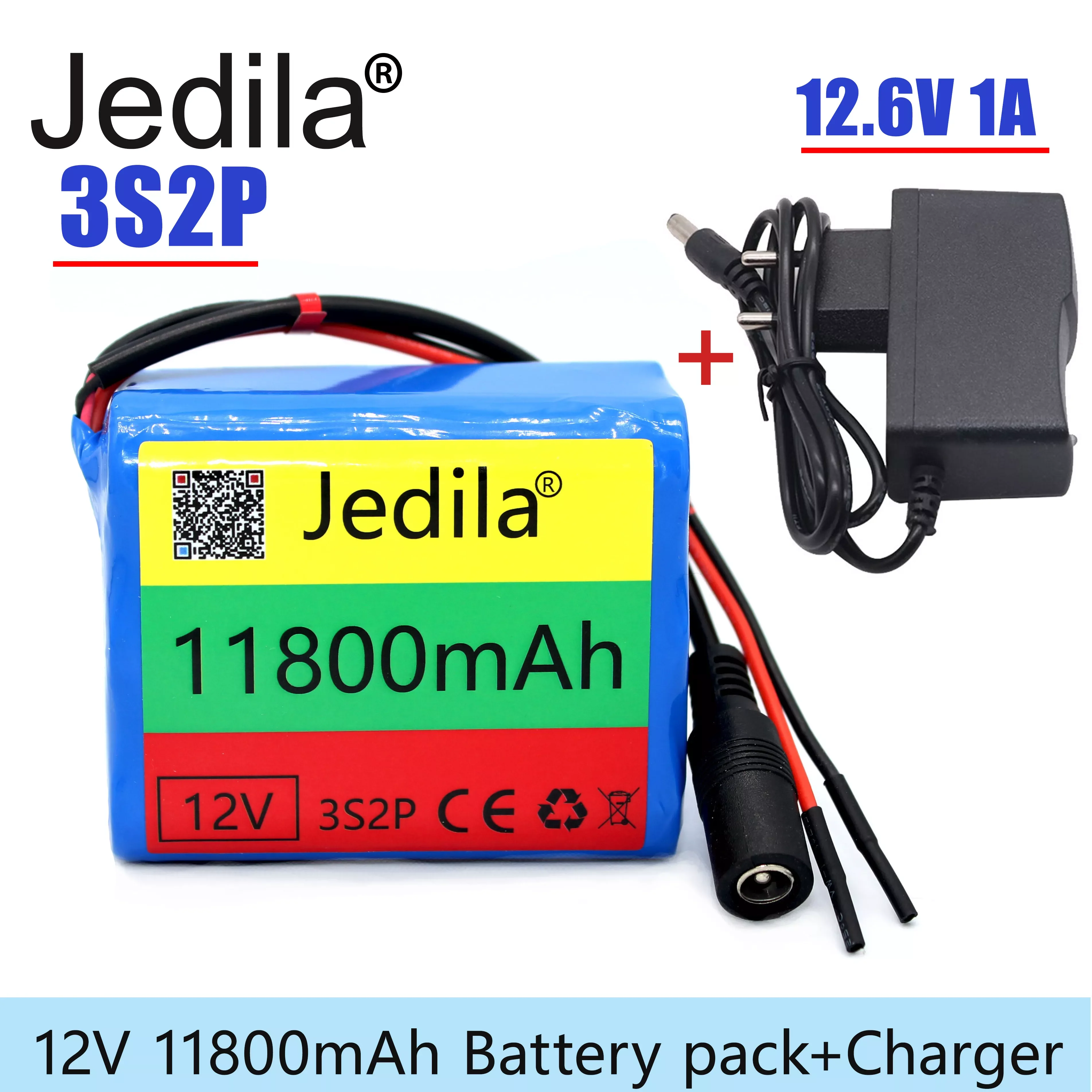 NEW 100%.New.12V.11800 mAh.3S2P.Batterie Au Lithium.18650.Batterie Au Lithium Pack Protection Conseil Rechargeable.1A Chargeur. 
NEW 100%.New.12V.11800 mAh.3S2P.Batterie Au Lithium.18650.Batterie Au Lithium Pack Protection Conseil Rechargeable.1A Chargeur.