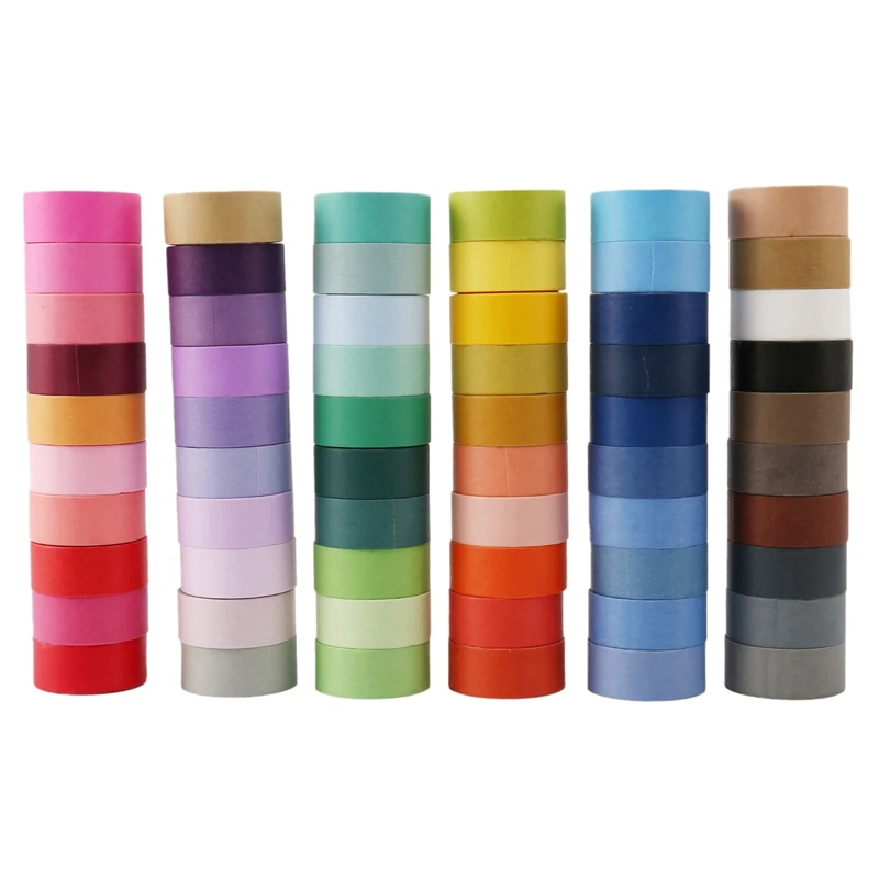 60 Rolls 15Mm Wide Washi Masking Tape Set,Colourful Rainbow Tape For DIY Crafts, Journals,Planners,Scrapbooking,Wrapping
60 Rolls 15Mm Wide Washi Masking Tape Set,Colourful Rainbow Tape For DIY Crafts, Journals,Planners,Scrapbooking,Wrapping