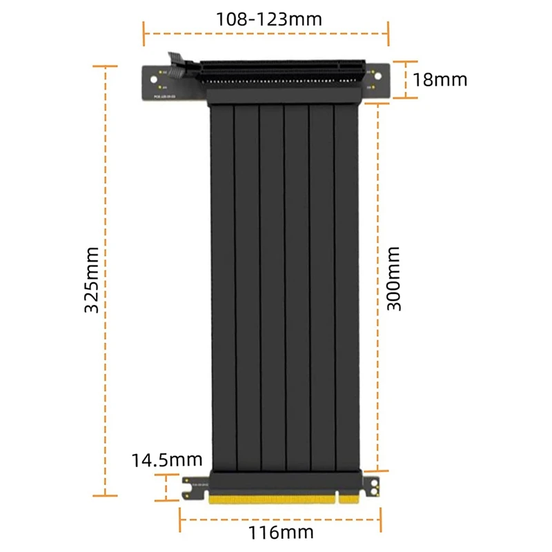 PCIE 3.0 16X Extension High Speed Flexible Riser Cable 90 Degree Right Angle Graphics Extension Cable,Gaming Riser Cable
PCIE 3.0 16X Extension High Speed Flexible Riser Cable 90 Degree Right Angle Graphics Extension Cable,Gaming Riser Cable