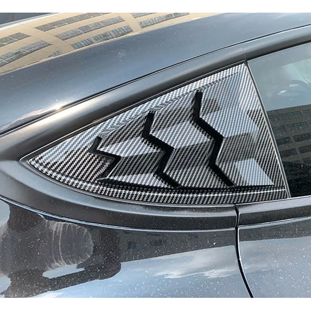 

Задняя боковая крышка окна автомобиля из АБС-пластика, спойлер, разделитель, отделка вентиляционного отверстия, жалюзи, солнцезащитные наклейки, модифицированные украшения для Tesla Model 3
