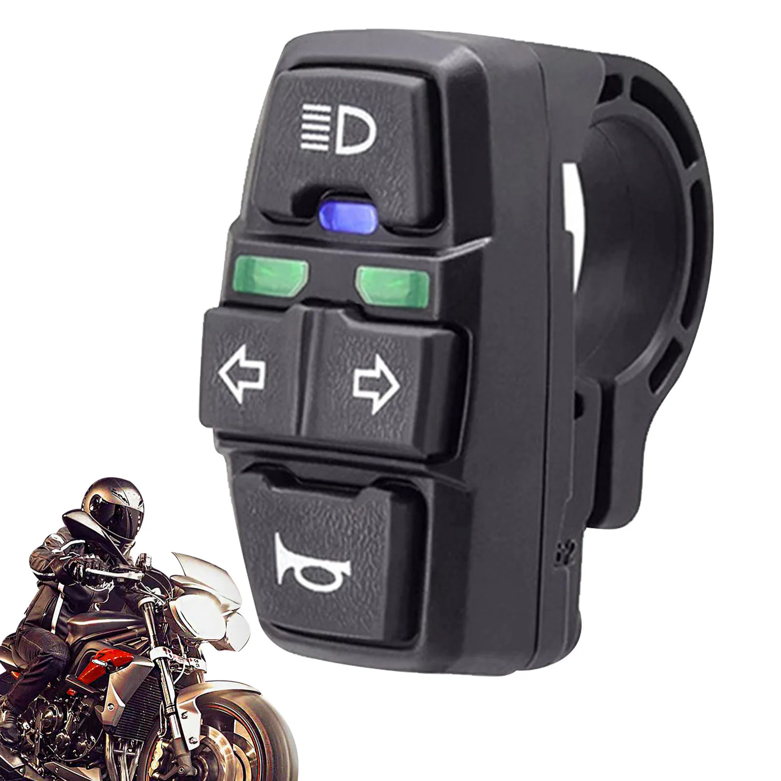 Electric Bike Scooter Light Switch Motorcycle Headlights Horn Turn ON/Off Control Switch Motorcycle Button Control Turn Light
Electric Bike Scooter Light Switch Motorcycle Headlights Horn Turn ON/Off Control Switch Motorcycle Button Control Turn Light