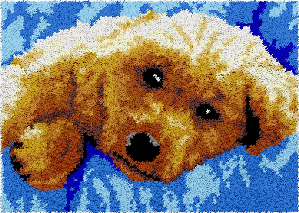 Dog Latch Hook Rug Kits Carpet Embroidery Pillow Knooppakket Needlework Set DIY Latch Hook Button Package knoopkussen
Dog Latch Hook Rug Kits Carpet Embroidery Pillow Knooppakket Needlework Set DIY Latch Hook Button Package knoopkussen