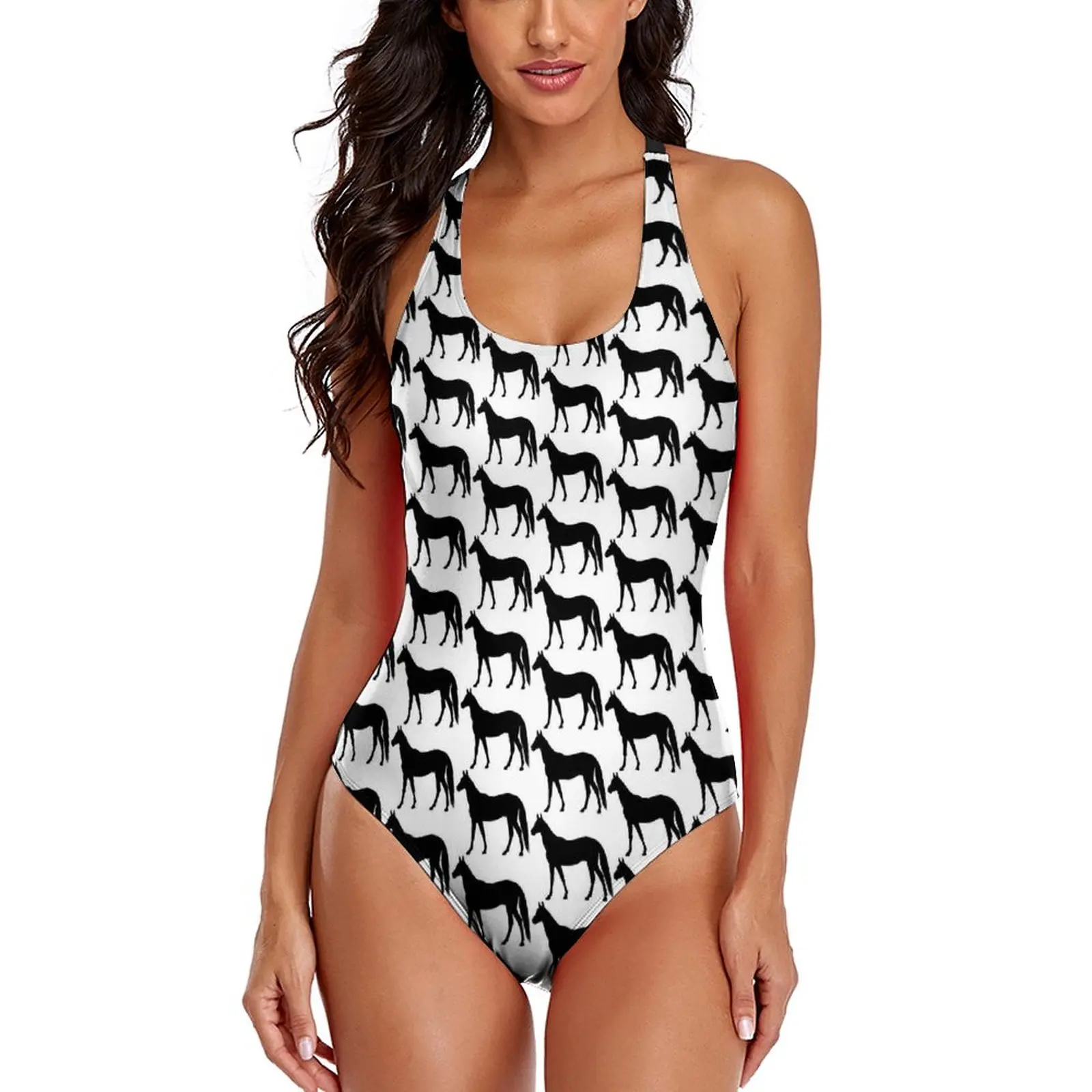 Horse Pattern Swimsuit Sexy Animal Black White Horses One Piece Swimwear Push Up Bodysuit Sweet Bathing Suits Print Beachwear
Horse Pattern Swimsuit Sexy Animal Black White Horses One Piece Swimwear Push Up Bodysuit Sweet Bathing Suits Print Beachwear