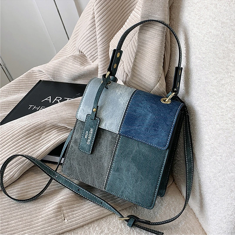 Premium Denim Color Blocking Women's Bag Retro Texture One Shoulder Underarm Bag New Autumn Casual Versatile Messenger Bag
Premium Denim Color Blocking Women's Bag Retro Texture One Shoulder Underarm Bag New Autumn Casual Versatile Messenger Bag
