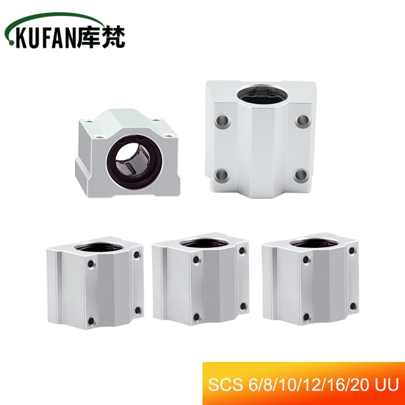 

Metal Linear Motion Ball Bearing Slider Block Bushing SCS6UU SCS8UU SC10UU SCS12UU 16UU 20UU Linear Shaft CNC 3D Printer Parts