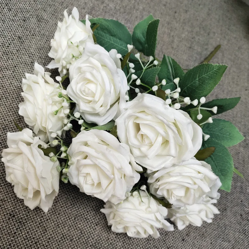 Fake Rose Flowers Bouquet Artificial Flowers DIY Silk Rose Gift Wedding Home Flower Party Decoration
Fake Rose Flowers Bouquet Artificial Flowers DIY Silk Rose Gift Wedding Home Flower Party Decoration