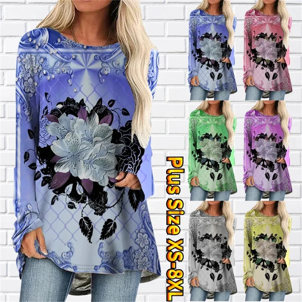 Spring And Autumn Crew Neck Top Loose Long Sleeved Women's Fashion Elegant Casual Pullover Everyday Street Temperament T-shirt
Spring And Autumn Crew Neck Top Loose Long Sleeved Women's Fashion Elegant Casual Pullover Everyday Street Temperament T-shirt