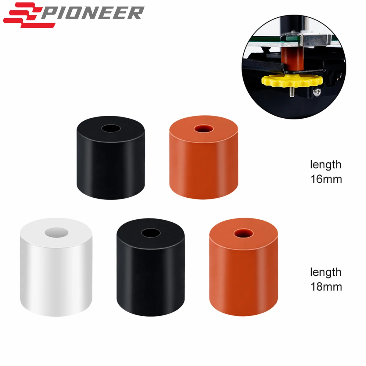 High Temperature Silicone Solid Spacer Hot Bed Heatbed Leveling Column for CR-10 CR10S Ender 3 Pro MK3 3D Printer Parts
High Temperature Silicone Solid Spacer Hot Bed Heatbed Leveling Column for CR-10 CR10S Ender 3 Pro MK3 3D Printer Parts
