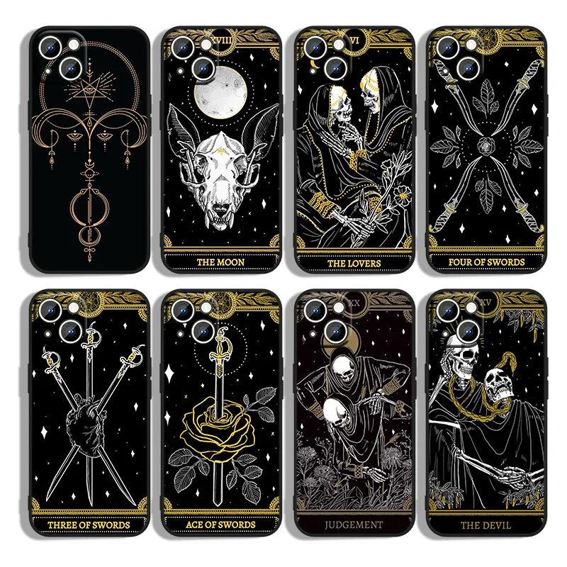 Death Tarot For iPhone 13 12 mini 11 XS Pro Max XR X 8 7 6S 6 Plus 5 5S SE 2020 Black Phone Case Cover Capa
Death Tarot For iPhone 13 12 mini 11 XS Pro Max XR X 8 7 6S 6 Plus 5 5S SE 2020 Black Phone Case Cover Capa