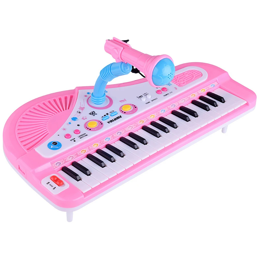 37 Keys Children Electronic Piano with Microphone Kids Playing Musical Instrument Toy for Kids Learning Puzzle Early Education
37 Keys Children Electronic Piano with Microphone Kids Playing Musical Instrument Toy for Kids Learning Puzzle Early Education