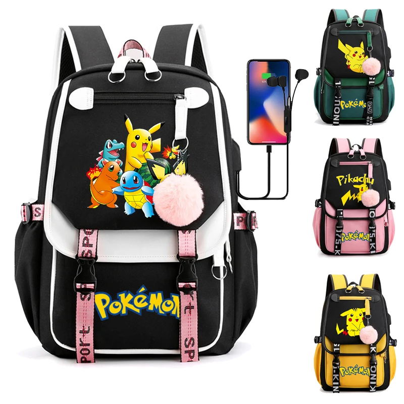 Pokemon Backpacks for Teenager Girls Boys Hildren Back To School Student Schoolbag Pikachu Canvas Women Rucksack Laptop Bags
Pokemon Backpacks for Teenager Girls Boys Hildren Back To School Student Schoolbag Pikachu Canvas Women Rucksack Laptop Bags