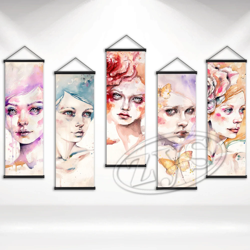 Ethereal Ladies Hanging Scrolls Wall Art Picture Poster Character Canvas Painting Mural Modular Living Room Home Decor Cuadros
Ethereal Ladies Hanging Scrolls Wall Art Picture Poster Character Canvas Painting Mural Modular Living Room Home Decor Cuadros