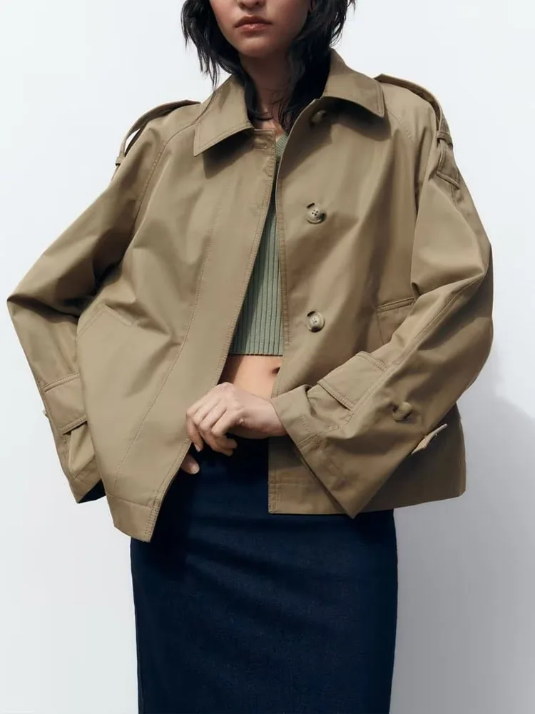 New Fashion Casual Ladies Lapel Long Sleeve Comfortable Versatile Single-breasted Coat Short Coat
New Fashion Casual Ladies Lapel Long Sleeve Comfortable Versatile Single-breasted Coat Short Coat