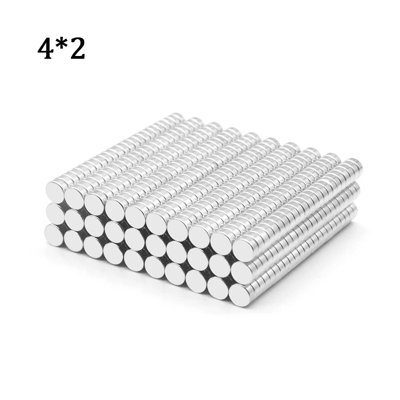 100/150/200 Pcs 4x2 Round Magnet NdFeB Neodymium Magnet 4mm x 2mm N35 Super Powerful Small imanes Permanent Magnetic Disc
100/150/200 Pcs 4x2 Round Magnet NdFeB Neodymium Magnet 4mm x 2mm N35 Super Powerful Small imanes Permanent Magnetic Disc