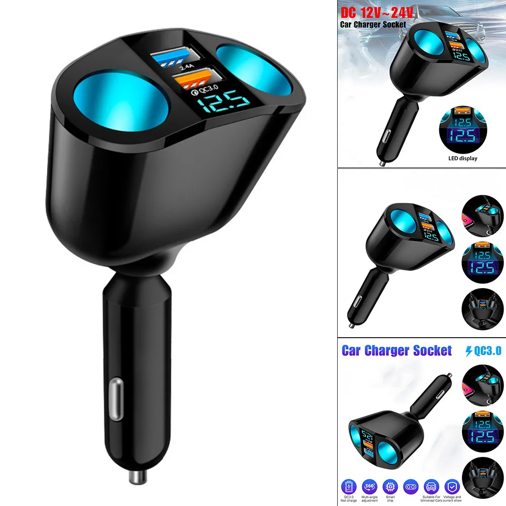 USB Charging Car Charger Car Accessories QC3.0 Dual USB Voltage Indicator Voltage Monitoring-Low Adapter Charger
USB Charging Car Charger Car Accessories QC3.0 Dual USB Voltage Indicator Voltage Monitoring-Low Adapter Charger
