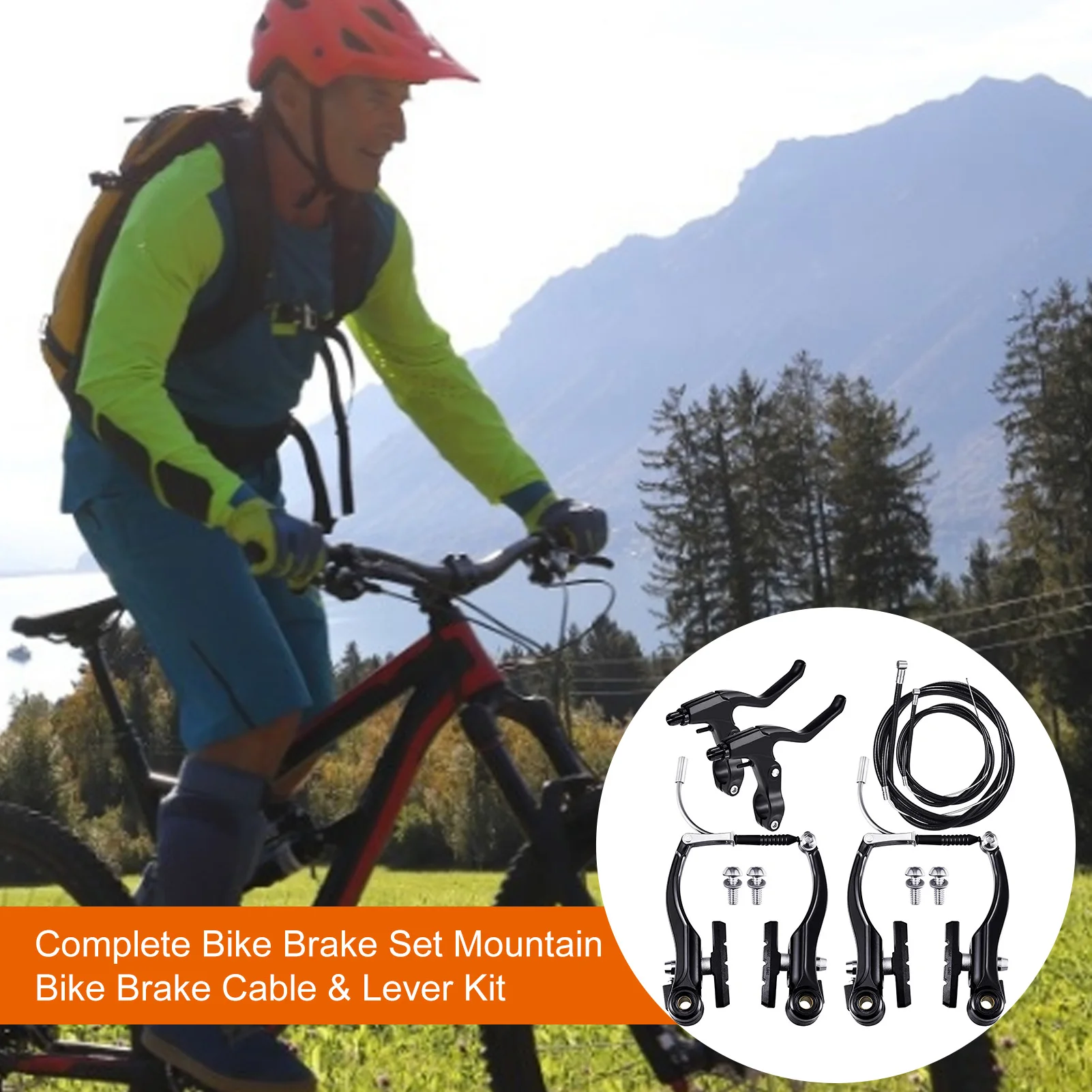 Complete Bike Brake Set Mountain Bike Brake Cable & Lever Kit Aluminum Alloy Long Arm Brake M T B Hydraulic Brakes Cantilever 
Complete Bike Brake Set Mountain Bike Brake Cable & Lever Kit Aluminum Alloy Long Arm Brake M T B Hydraulic Brakes Cantilever