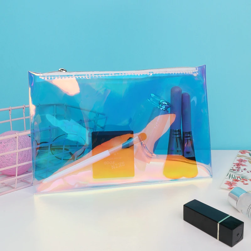 Clutch Toiletry Makeup Bag Handbag Laser Transparent Cosmetic Bag PVC Waterproof Portable Zipper Travel Wash Toothbrush Bag Case
Clutch Toiletry Makeup Bag Handbag Laser Transparent Cosmetic Bag PVC Waterproof Portable Zipper Travel Wash Toothbrush Bag Case